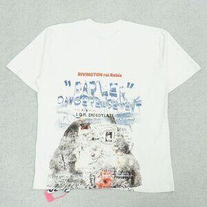 RIVINGTON ROI REBIS Rrr123 English Letter Pattern Printed Short Sleeves